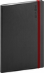 Týdenní diář Soft 2019, černý, 15 x 21 c