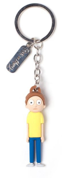 Gumový přívěsek na klíče Rick & Morty: Morty 3D (výška 6 cm)