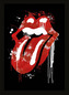 Plakát v rámu Rolling Stones: Graffiti Lips 30 x 40 cm