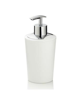 Dávkovač mýdla MARTA plastik bílá H 17cm / Ř 8cm / 350 KELA KL-24192