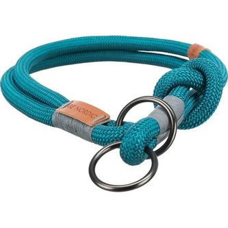 BE NORDIC sťahovací obojok, L: 50cm/13mm, petrolejová/svetlošedá