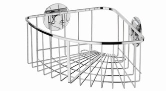 Rohový nástěnný koš ARONA nerez 18,5 x 26 x 10 cm KELA KL-20093