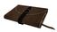 Obal na knihu kožený so sponou Hnedý