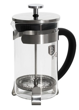 Konvička na čaj a kávu French Press 800 ml černá BERLINGERHAUS BH-1788