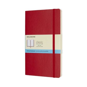 Moleskine: Zápisník měkký tečkovaný červený L