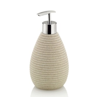 Dávkovač mýdla MEDEA poly béžová H 17,5cm / Ř 8,5cm / 300 KELA KL-24103