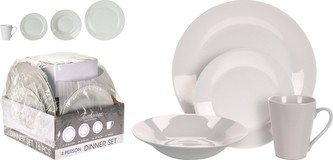 Jídelní sada talířů porcelán TOULOUSE 16 ks