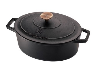 Pekáč litinový s poklicí 30 cm Black Rose Collection BERLINGERHAUS BH-6494