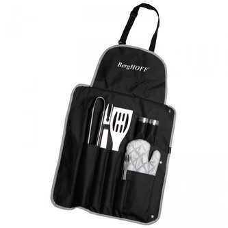 Zástěra grilovací s nářadím CUBO sada 9 ks