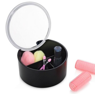 Kosmetická dóza a zrcátko 2v1 TILDA černá KELA KL-20662