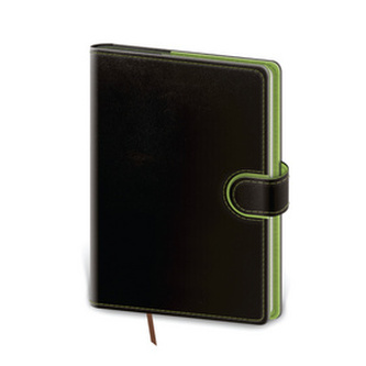 Diář 2019 - Flip/denní A5/černo/zelená