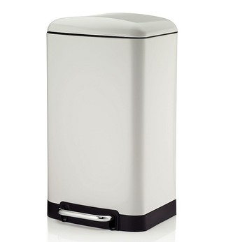 Odpadkový koš DAVINO bílá L 35cm x W 33cm x H 62cm / 30 KELA KL-10905