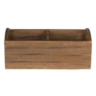 Dřevěný box s dvěma přihrádkami