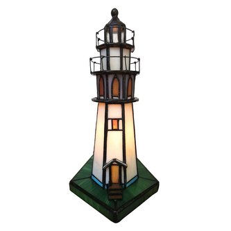 Stolní lampa Tiffany LIGHTHOUSE