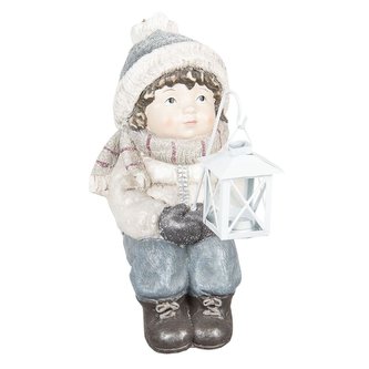 Sedící chlapec s lucernou