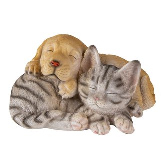 Dekorativní pejsek s kočičkou