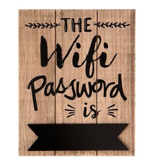 Cedulka WIFI PASSWORD