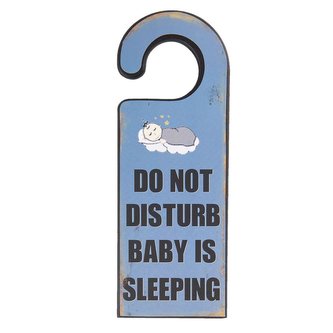 Dřevěná cedule BABY IS SLEEPING