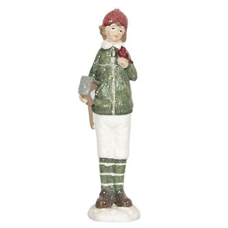 Chlapec s ptačí budkou