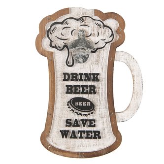 Nástěnný otvírák lahví BEER