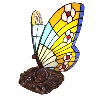 Stolní lampa Tiffany BUTTERFLY