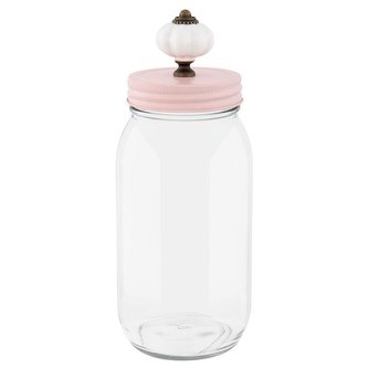 Skleněná dóza PINK