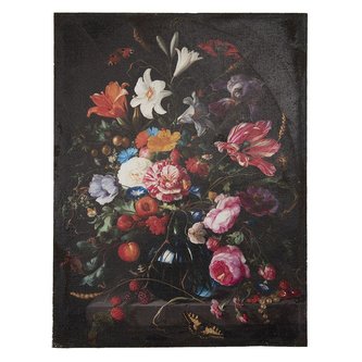 Obraz na plátně VASE WITH FLOWERS