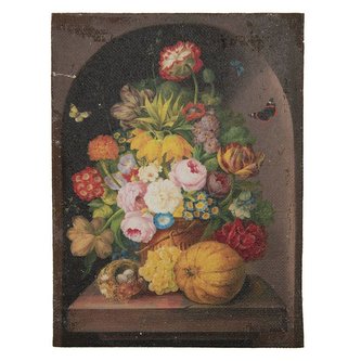 Obraz na plátně VASE WITH FLOWERS