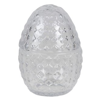 Skleněná dózička EGG