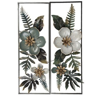 Nástěnná dekorace FLOWERS (sada dvou)