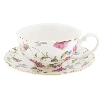 Porcelánový šálek s podšálkem