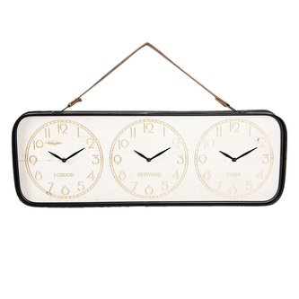 Závěsné hodiny LONDON-NEW YORK-PARIS