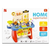 Supermarket s pokladnou se zvukem a doplňky