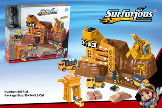 Staveniště se zvuky a světlem