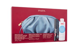 Pupa Vamp! řasenka Vamp! All In One 9 ml + tužka na oči Made to Last Definition Eyes 0,35 g 100 + micelární voda Micellar Water 150 ml + kosmetická taštička