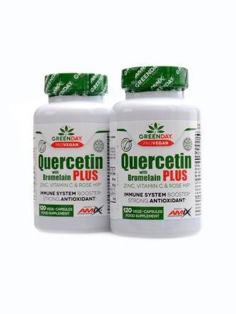 Amix GreenDay - Quercetin with bromelain plus 240 vege kapslí