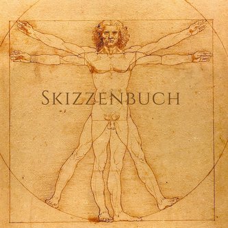 Skizzenbuch 1000 Seiten - quadratisch 21 x 21 cm - weißes Papier 90g/m² - Da Vinci