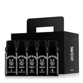 Angry Beards Sada olejů na vousy 5 x 10 ml man