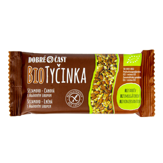 Tyčinka sezamovo-lněná 40 g BIO   DOBRÉ ČASY