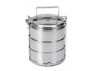 Nerezový jedlonosič - trojdielny 14 cm