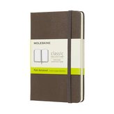 Moleskine: Zápisník tvrdý čistý hnedý S