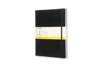 Moleskine: Zápisník tvrdý čistý černý XL