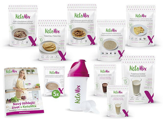 KetoMix Ketonová dieta na 2 týdny (čokoláda, vanilka a jahoda)