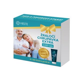 Vieste Žraločí chrupavka 2 x 60 kapslí + dárek