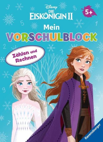 Disney Die Eiskönigin 2 Mein Vorschulblock Zählen und Rechnen -  Konzentration, Erstes Rechnen, Rätseln für Kinder ab 5 Jahren -