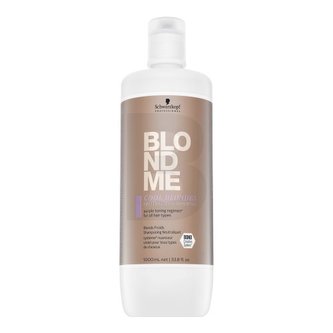 Schwarzkopf Professional Obnovující šampon pro zvýraznění chladných blonďatých odstínů BLONDME (Tone Enhancing Bonding Shampoo Cool Blondes) Objem 1000 ml woman