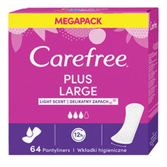 Carefree Slipové vložky Plus Large jemná vůně Varianta 64 ks woman