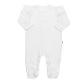 Kojenecký bavlněný overal New Baby Practical bílý holka - velikost 86 (12-18m)