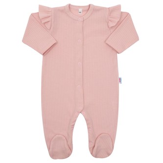 Kojenecký bavlněný overal New Baby Practical růžový holka - velikost 86 (12-18m)