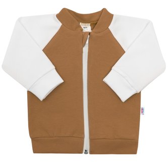 Kojenecká tepláková mikina New Baby The Best hnědá - velikost 80 (9-12m)